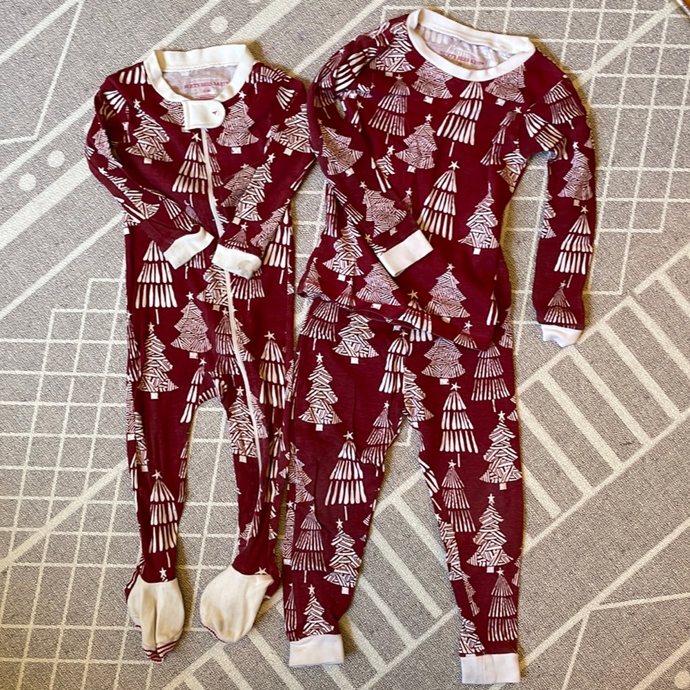 Burt’s Bees Christmas PJ Set, matching sibling set